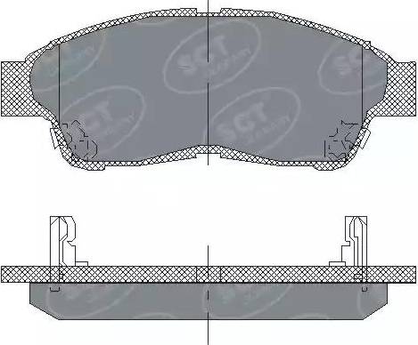 SCT-MANNOL SP 134 PR - Bremžu uzliku kompl., Disku bremzes www.autospares.lv