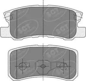 SCT-MANNOL SP 343 PR - Brake Pad Set, disc brake www.autospares.lv