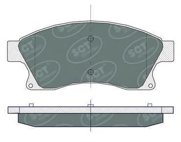 SCT-MANNOL SP359 - Bremžu uzliku kompl., Disku bremzes www.autospares.lv