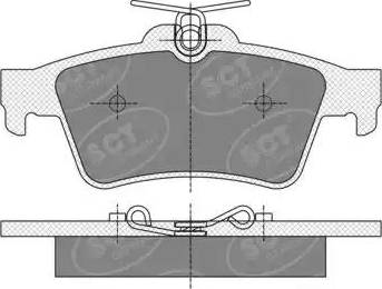 SCT-MANNOL SP 357 PR - Тормозные колодки, дисковые, комплект www.autospares.lv