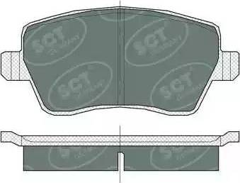 SCT-MANNOL SP 383 PR - Brake Pad Set, disc brake www.autospares.lv