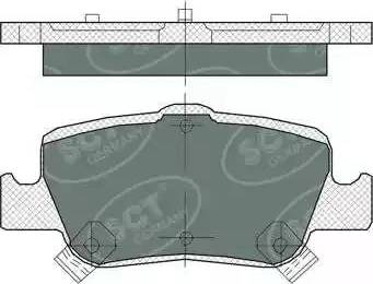 SCT-MANNOL SP 382 PR - Тормозные колодки, дисковые, комплект www.autospares.lv