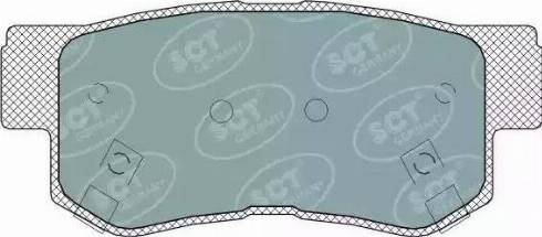 SCT-MANNOL SP 326 PR - Brake Pad Set, disc brake www.autospares.lv