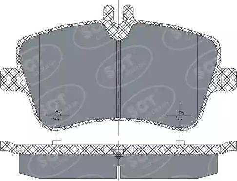 SCT-MANNOL SP 246 PR - Bremžu uzliku kompl., Disku bremzes www.autospares.lv