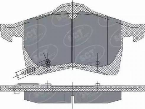 SCT-MANNOL SP 243 PR - Bremžu uzliku kompl., Disku bremzes autospares.lv