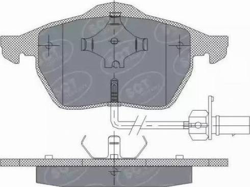 SCT-MANNOL SP 259 PR - Brake Pad Set, disc brake www.autospares.lv