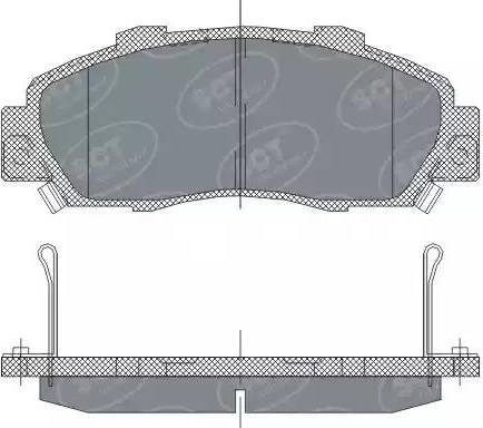 SCT-MANNOL SP 253 PR - Bremžu uzliku kompl., Disku bremzes www.autospares.lv