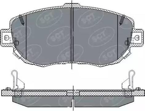 SCT-MANNOL SP 261 PR - Bremžu uzliku kompl., Disku bremzes www.autospares.lv