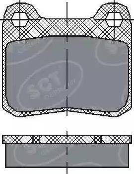 SCT-MANNOL SP 200 PR - Brake Pad Set, disc brake www.autospares.lv