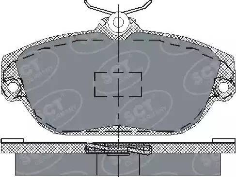 SCT-MANNOL SP 201 PR - Bremžu uzliku kompl., Disku bremzes www.autospares.lv