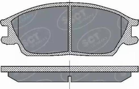 SCT-MANNOL SP 207 PR - Bremžu uzliku kompl., Disku bremzes autospares.lv