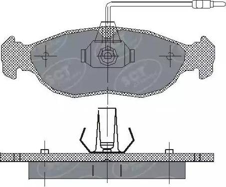 SCT-MANNOL SP 214 PR - Bremžu uzliku kompl., Disku bremzes www.autospares.lv