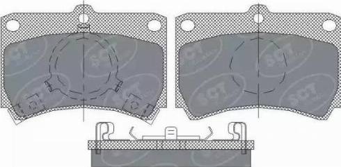 SCT-MANNOL SP 239 PR - Bremžu uzliku kompl., Disku bremzes autospares.lv