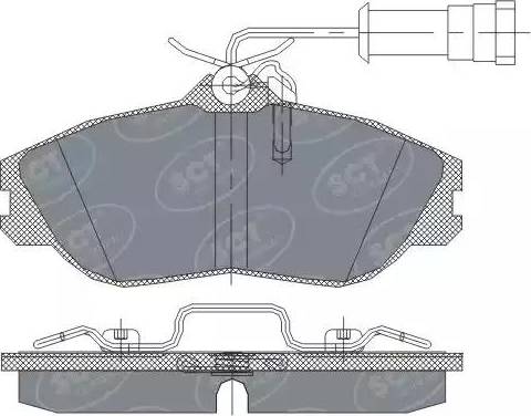 SCT-MANNOL SP 234 PR - Bremžu uzliku kompl., Disku bremzes www.autospares.lv