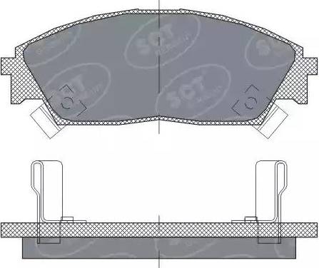 SCT-MANNOL SP 238 PR - Brake Pad Set, disc brake www.autospares.lv