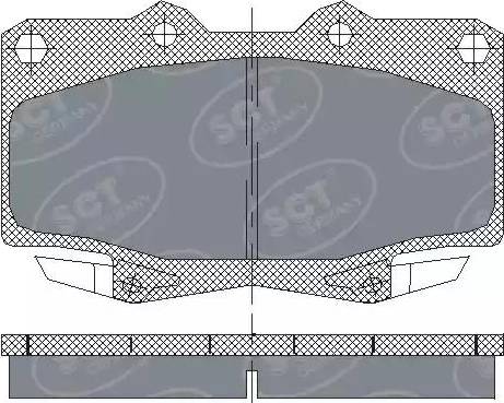 SCT-MANNOL SP 229 PR - Bremžu uzliku kompl., Disku bremzes www.autospares.lv