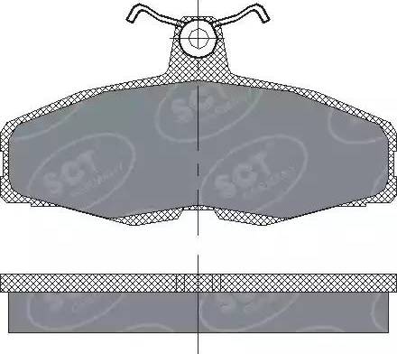 SCT-MANNOL SP 225 PR - Brake Pad Set, disc brake www.autospares.lv