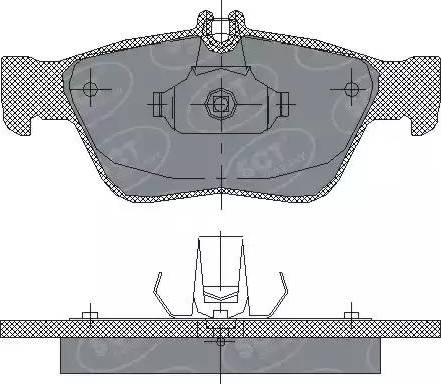 SCT-MANNOL SP 226 PR - Bremžu uzliku kompl., Disku bremzes www.autospares.lv