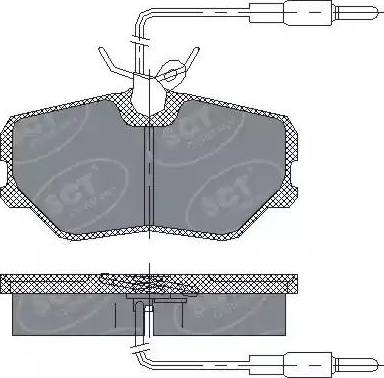 SCT-MANNOL SP 221 PR - Bremžu uzliku kompl., Disku bremzes autospares.lv