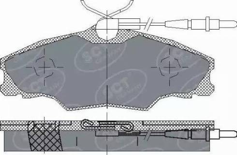 SCT-MANNOL SP 228 PR - Bremžu uzliku kompl., Disku bremzes autospares.lv