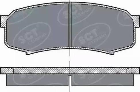 SCT-MANNOL SP 279 PR - Brake Pad Set, disc brake www.autospares.lv