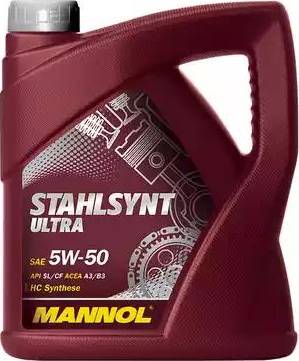 SCT-MANNOL Stahlsynt Ultra 5W-50 - Motoreļļa www.autospares.lv