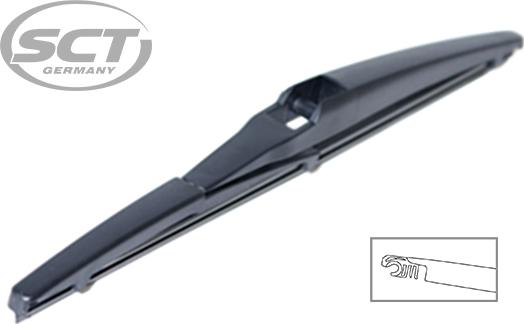 SCT-MANNOL 9490 REAR WIPER - Stikla tīrītāja slotiņa autospares.lv