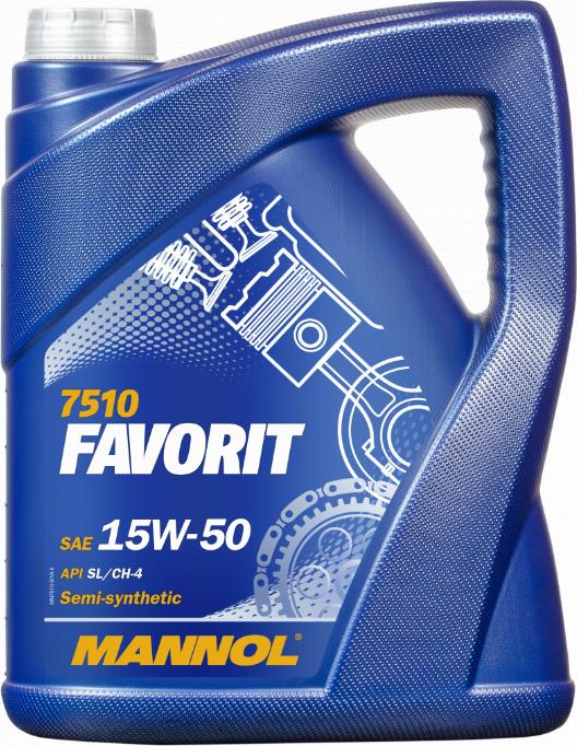 SCT-MANNOL Favorit 15W-50 - Motoreļļa www.autospares.lv