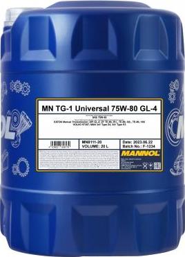 SCT-MANNOL MN8111 - Transmisijas eļļa www.autospares.lv