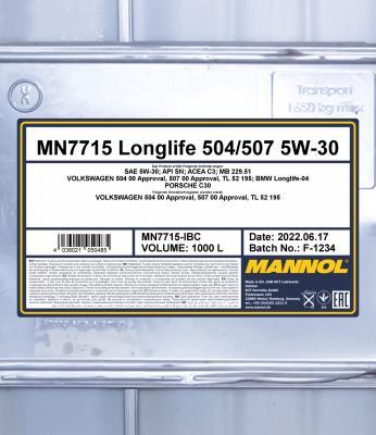 SCT-MANNOL MN7715-IBC - Motoreļļa autospares.lv