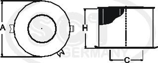 SCT-MANNOL SB 2138 - Gaisa filtrs www.autospares.lv