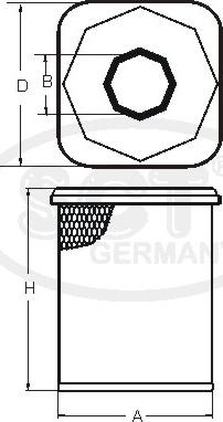 SCT-MANNOL SB 3210 - Gaisa filtrs www.autospares.lv