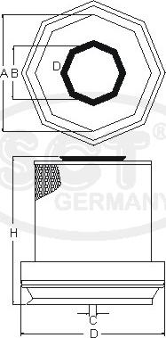 SCT-MANNOL SB 3226 - Gaisa filtrs www.autospares.lv