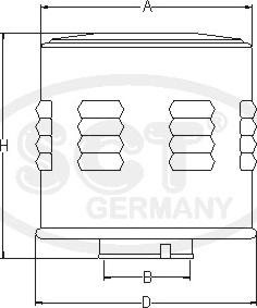 SCT-MANNOL SB 3236 - Gaisa filtrs www.autospares.lv