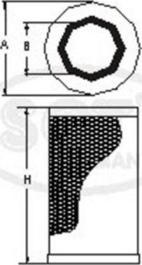 SCT-MANNOL SB 2902 - Gaisa filtrs www.autospares.lv