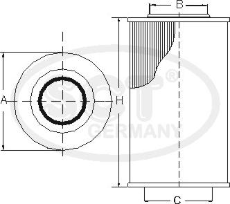 SCT-MANNOL SC 7043 P - Degvielas filtrs www.autospares.lv