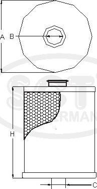 SCT-MANNOL SH 4075 P - Eļļas filtrs www.autospares.lv