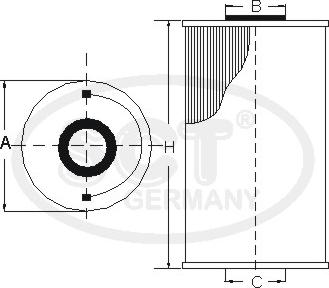 SCT-MANNOL ST 769 - Degvielas filtrs www.autospares.lv