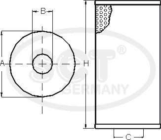 SCT-MANNOL SC 7038 P - Degvielas filtrs www.autospares.lv