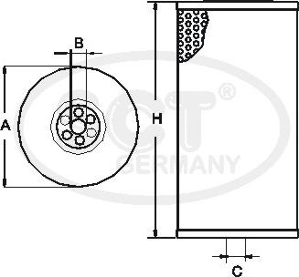 SCT-MANNOL SC 7029 - Топливный фильтр www.autospares.lv