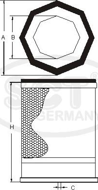 SCT-MANNOL SH 4753 - Eļļas filtrs www.autospares.lv