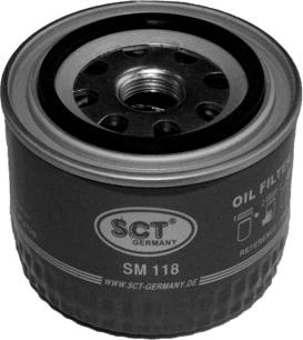 SCT-MANNOL SM 118 - Eļļas filtrs www.autospares.lv