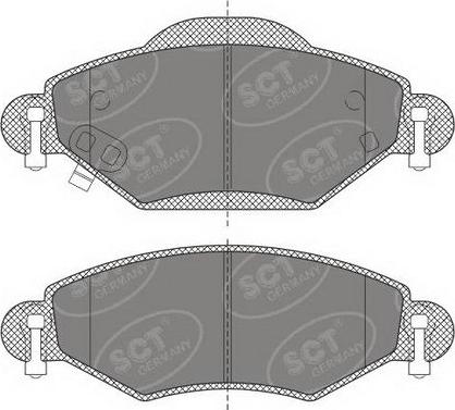 SCT-MANNOL SP 499 PR - Brake Pad Set, disc brake www.autospares.lv