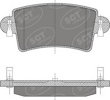 SCT-MANNOL SP 496 PR - Bremžu uzliku kompl., Disku bremzes www.autospares.lv