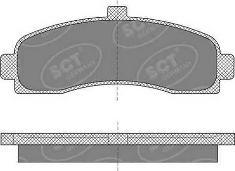 SCT-MANNOL SP 498 PR - Bremžu uzliku kompl., Disku bremzes www.autospares.lv