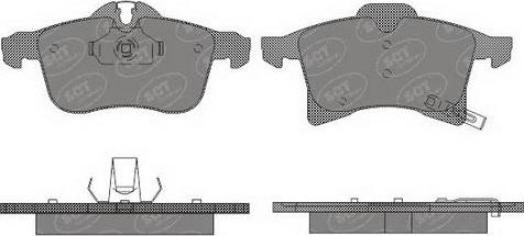SCT-MANNOL SP 493 PR - Тормозные колодки, дисковые, комплект www.autospares.lv