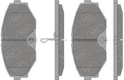 SCT-MANNOL SP 440 PR - Тормозные колодки, дисковые, комплект www.autospares.lv