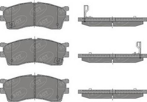 SCT-MANNOL SP 441 PR - Тормозные колодки, дисковые, комплект www.autospares.lv