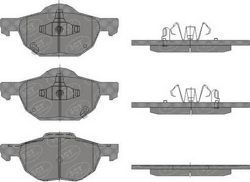 SCT-MANNOL SP 447 PR - Brake Pad Set, disc brake www.autospares.lv