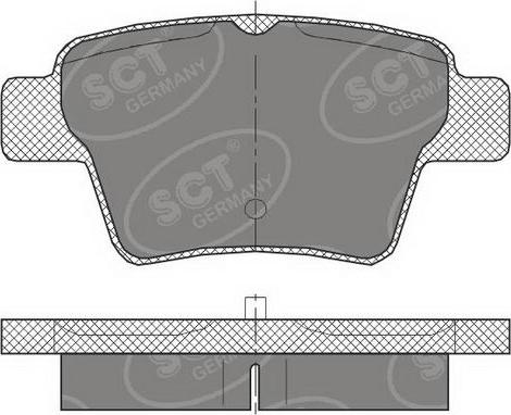 SCT-MANNOL SP 456 PR - Bremžu uzliku kompl., Disku bremzes autospares.lv